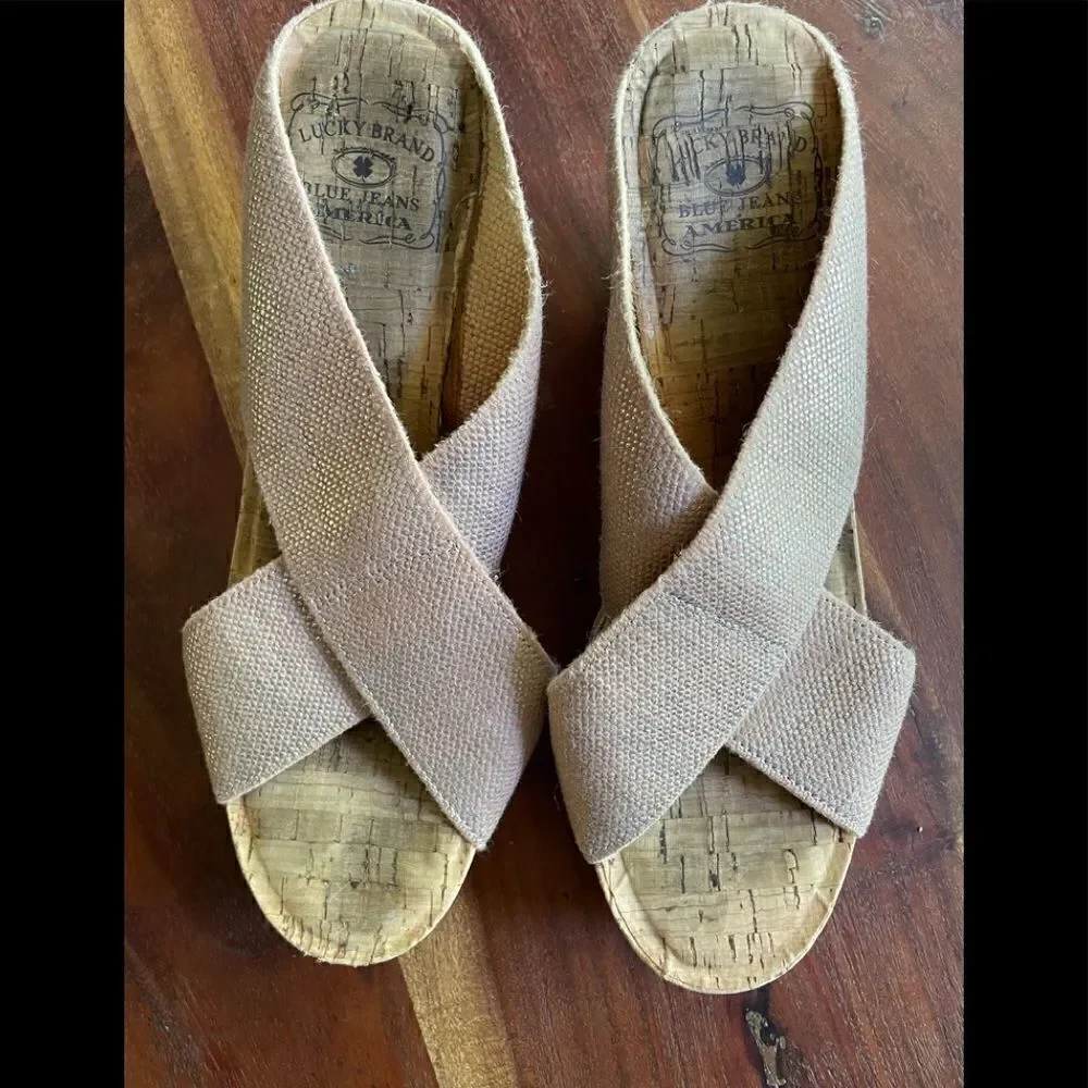 Lucky Brand Platform Sandals Sz 8.5